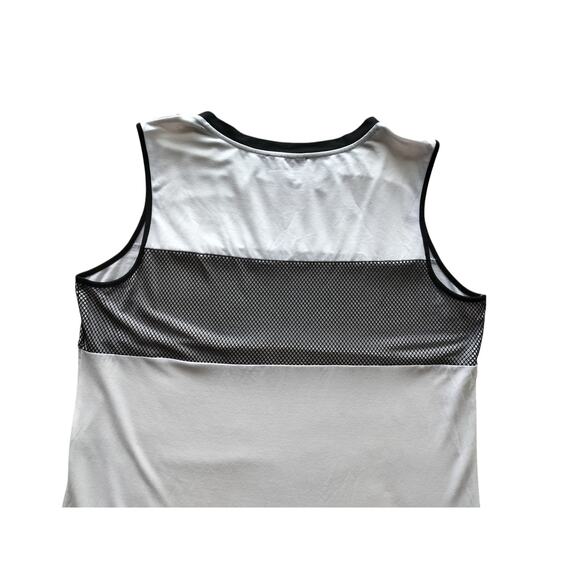 Serena Williams White Black Mesh Across The Chest Jersey Tank Top Size L - Picture 4 of 8
